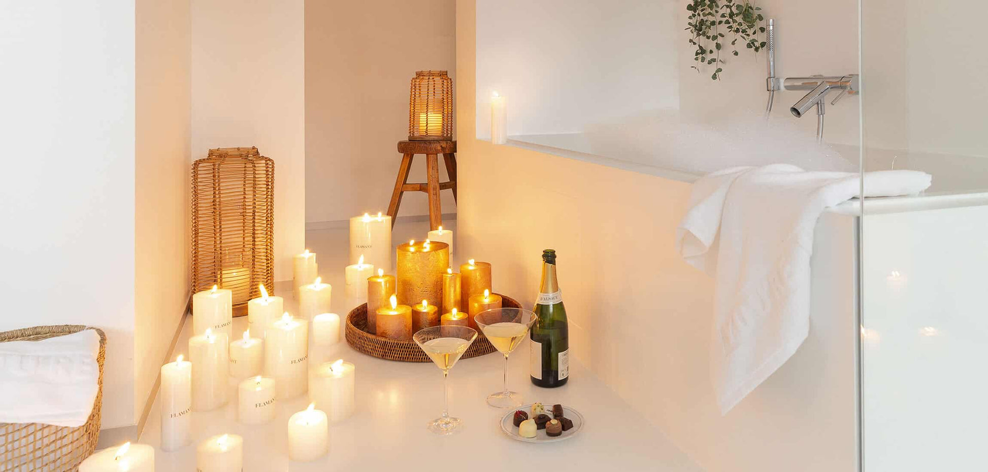 Flamant baobao hand Towel white
