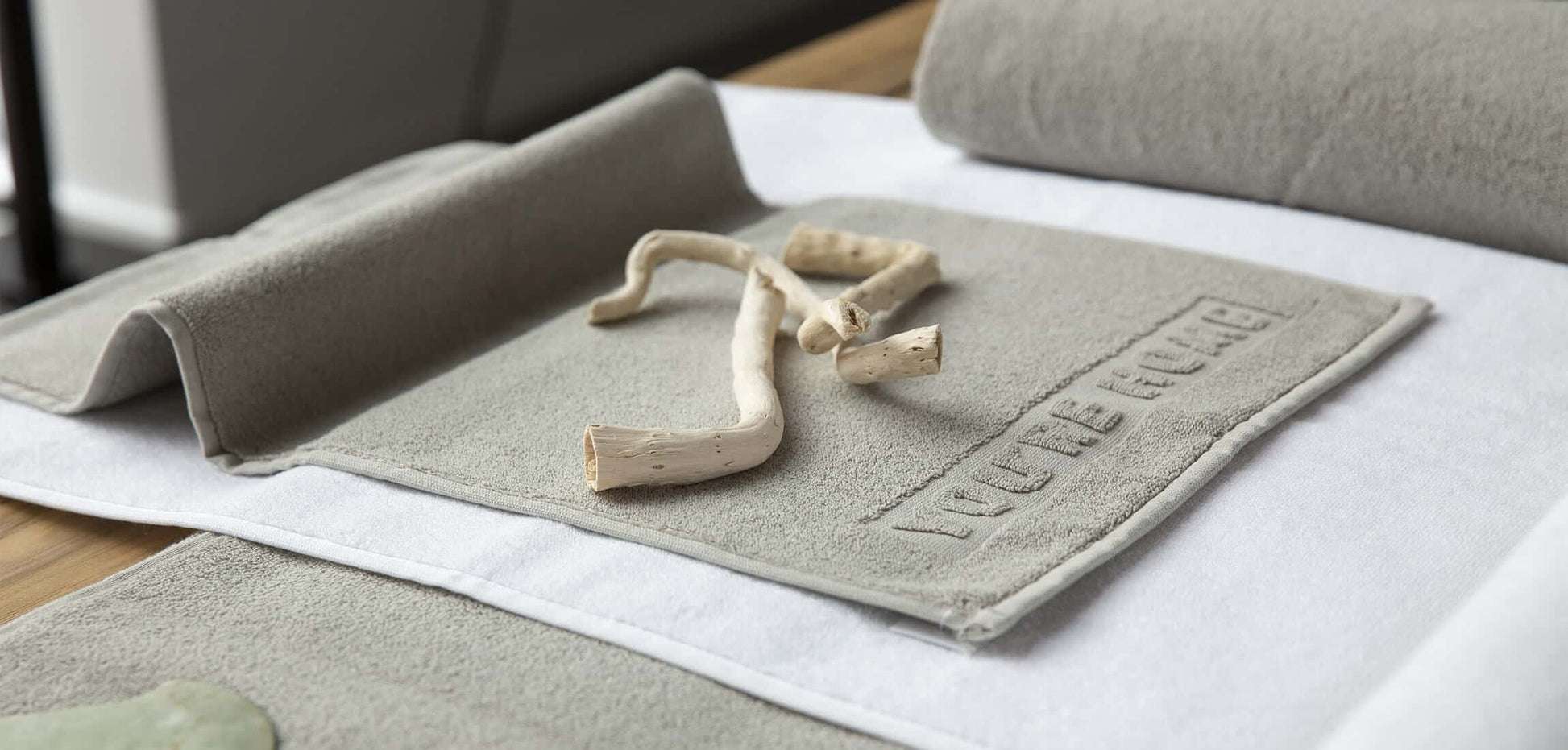 Flamant Baobao Guest Towel Grey
