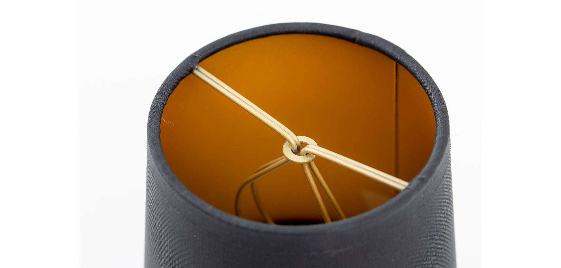 Flamant clips lampshade black/gold 10cm
