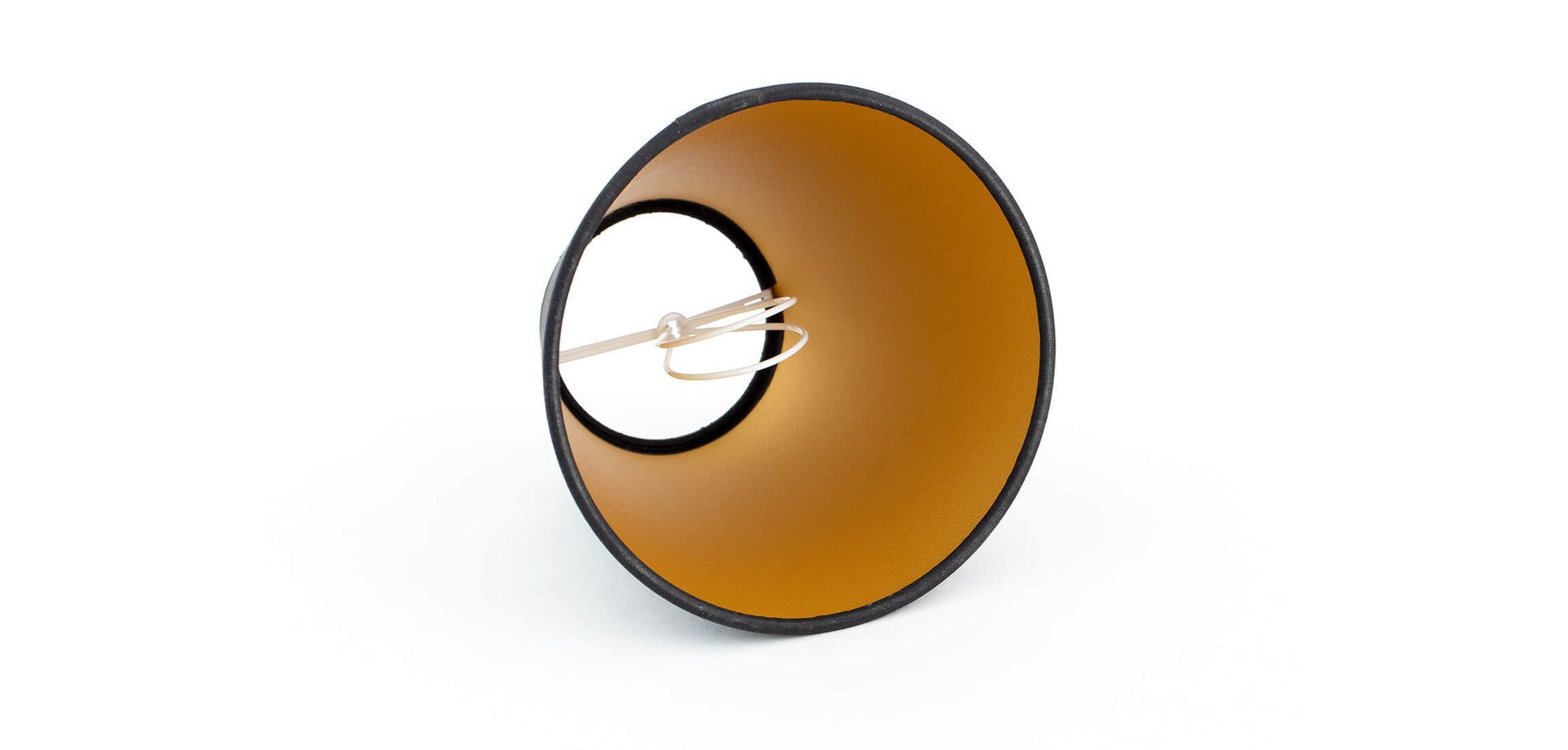 Flamant clips lampshade black/gold 11cm