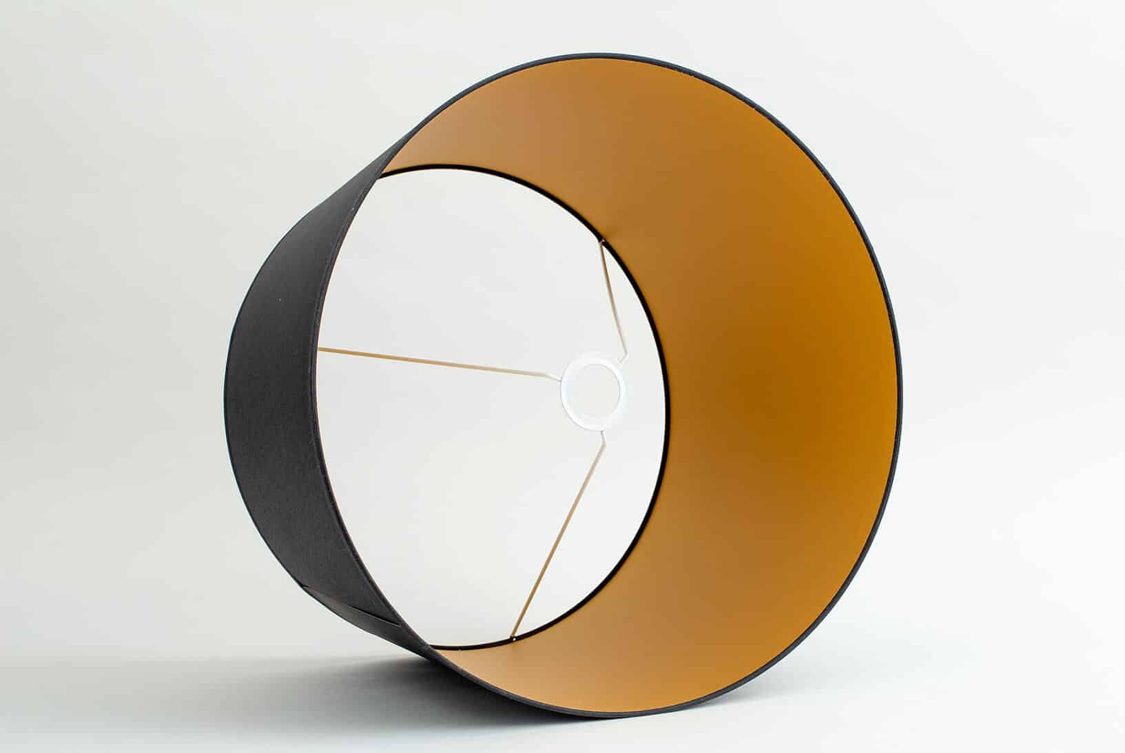 Flamant lindro lampshade black/gold 28cm