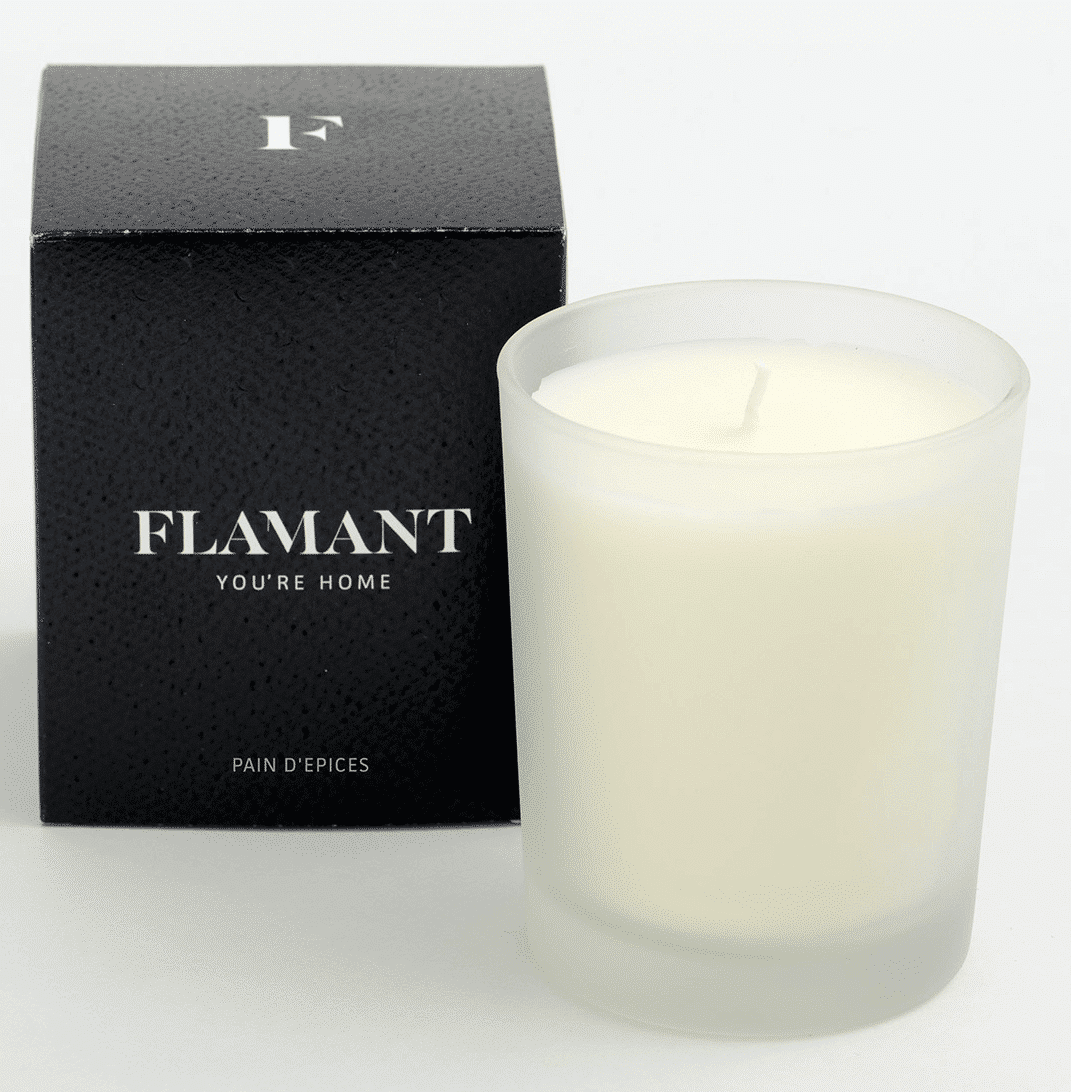 Flamant lin scented Candle pain d'épices