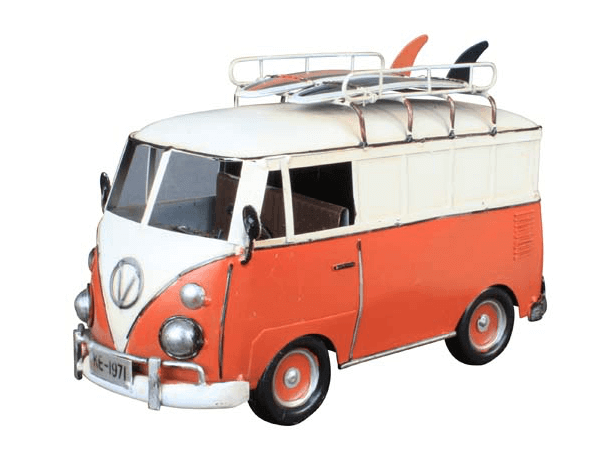 Chehoma toy "combi" van red & white