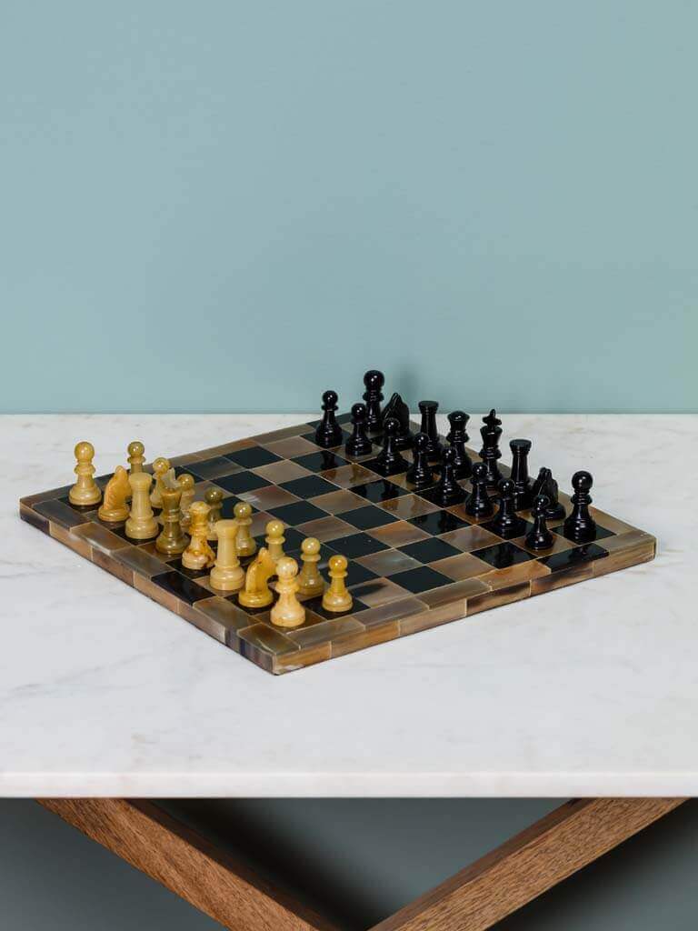 Chehoma Chess game buffalo horn