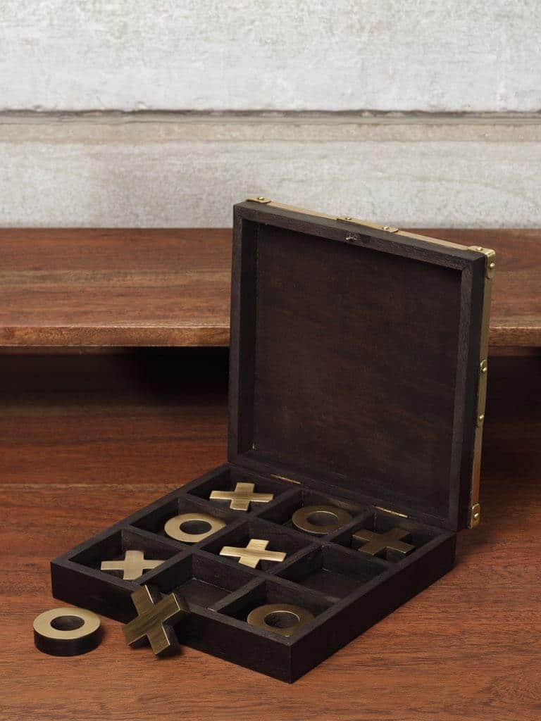 Chehoma OXO Game metal and wood silvered lid