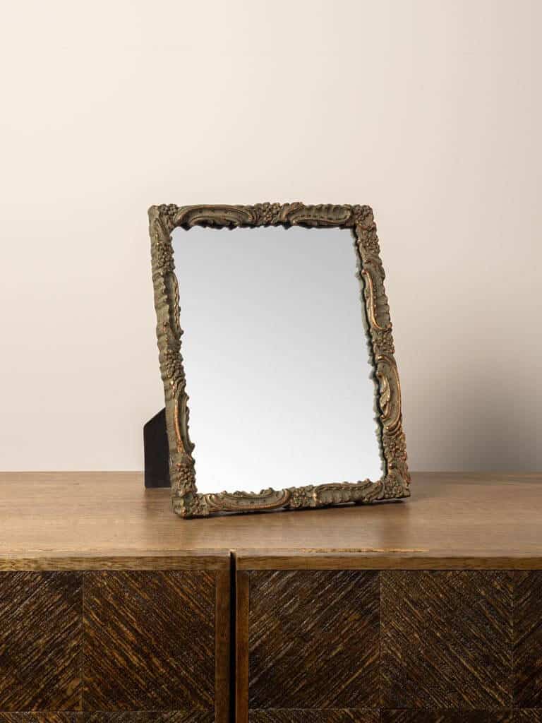 chehoma Mirror with green & gold arabesque
