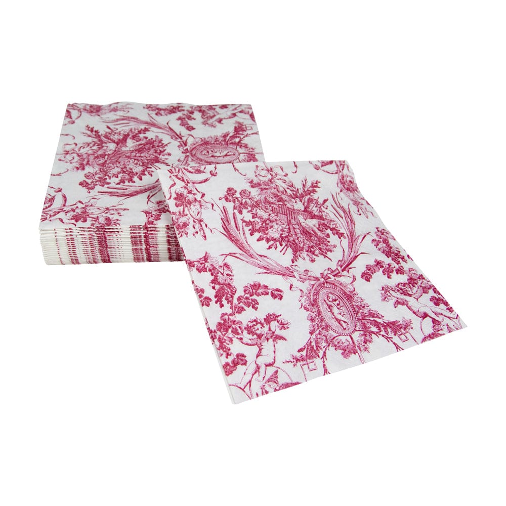 Caspari Romantic Toile Rose Napkin Luncheon