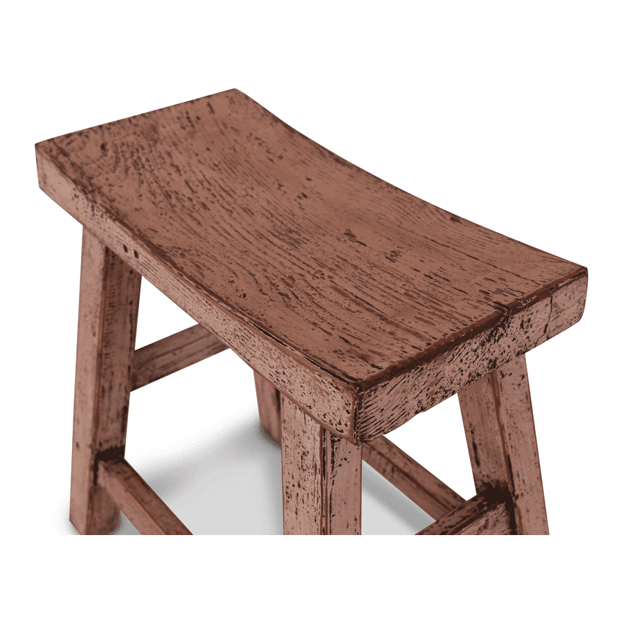 GS Stool hollow laquered white