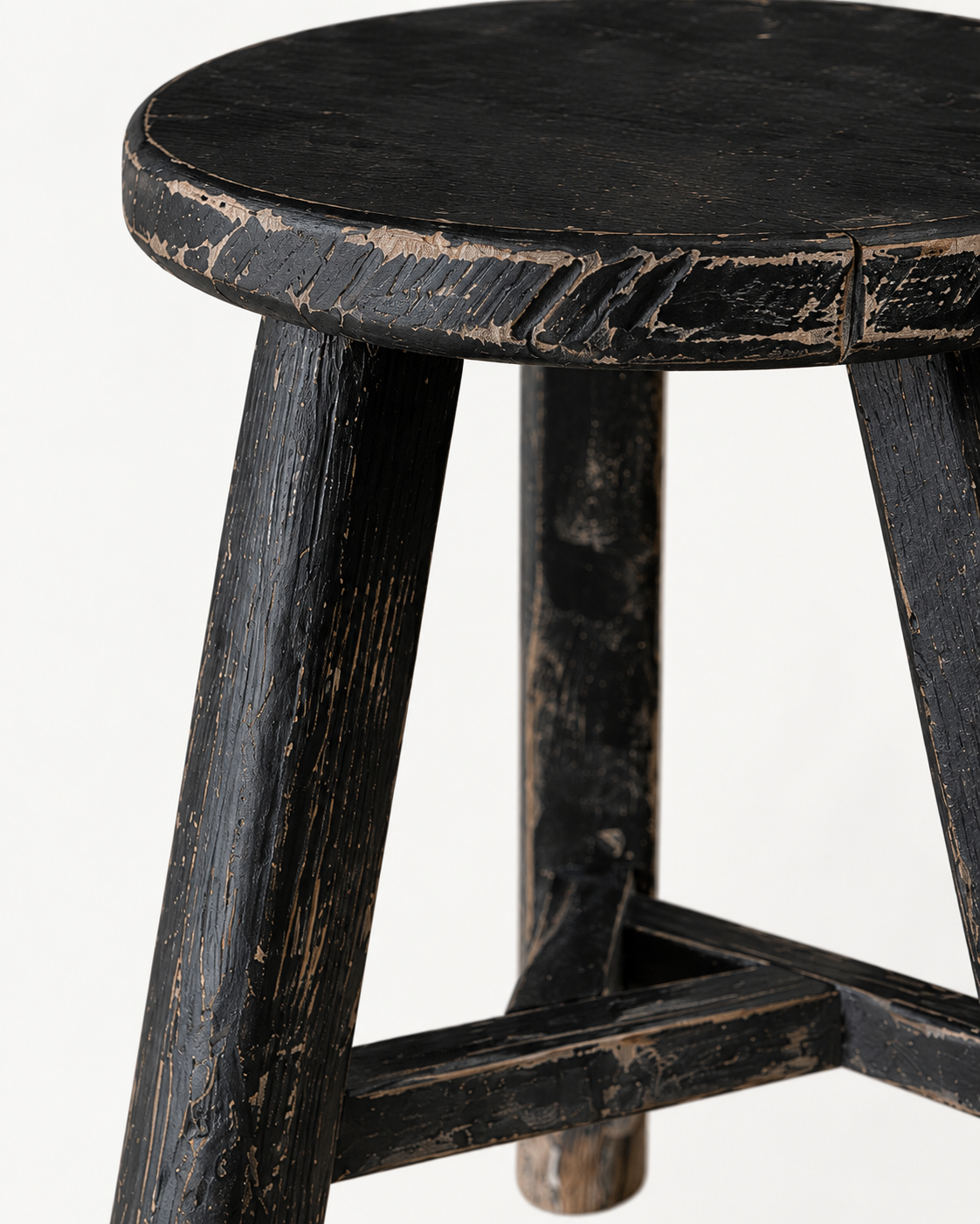 Luksa Stool black round