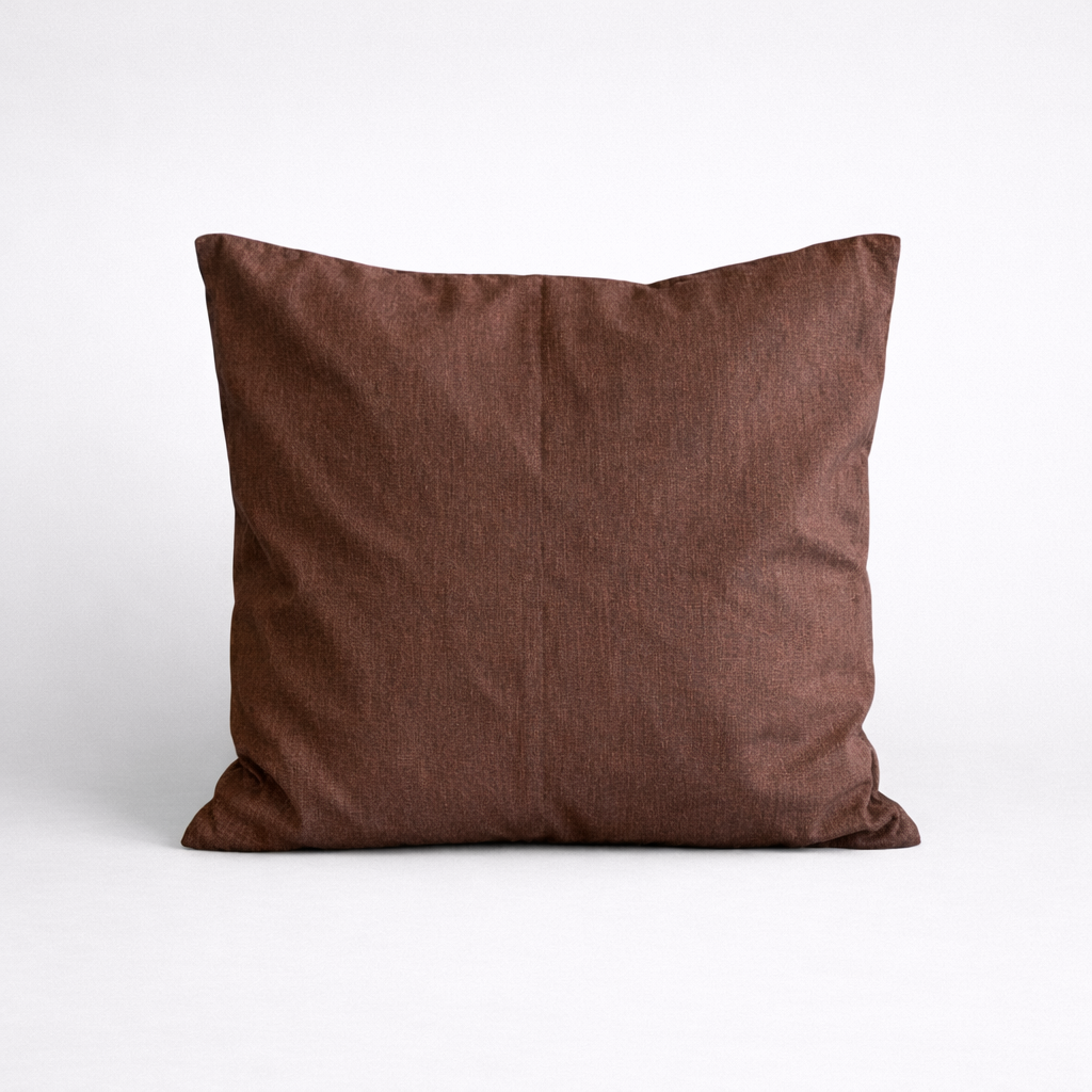 Aquavireo Linen Pillow, Chocolate Brown