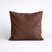 Aquavireo Linen Pillow, Chocolate Brown