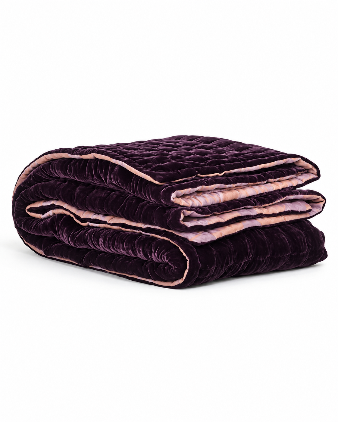 Fabric Copenhagen Bedspread Velvet, aubergine