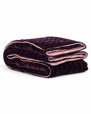 Fabric Copenhagen Bedspread Velvet, aubergine