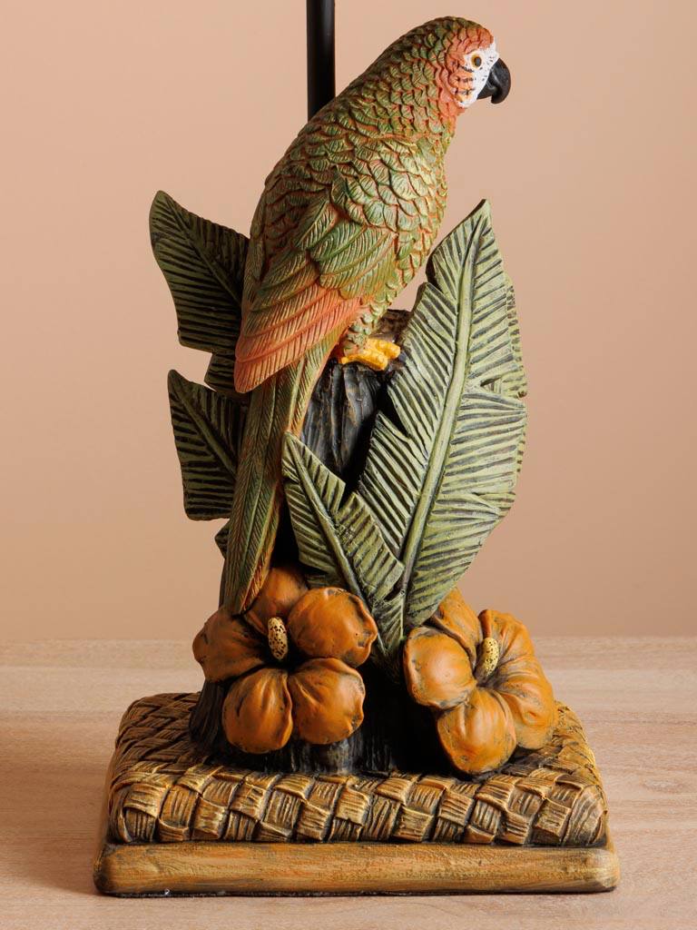 Table lamp tropical parrot