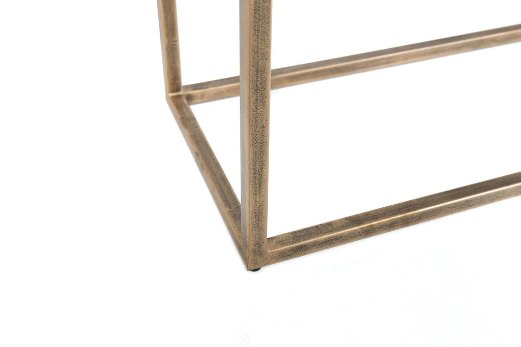 Flamant COMINO, console table, metal and glass