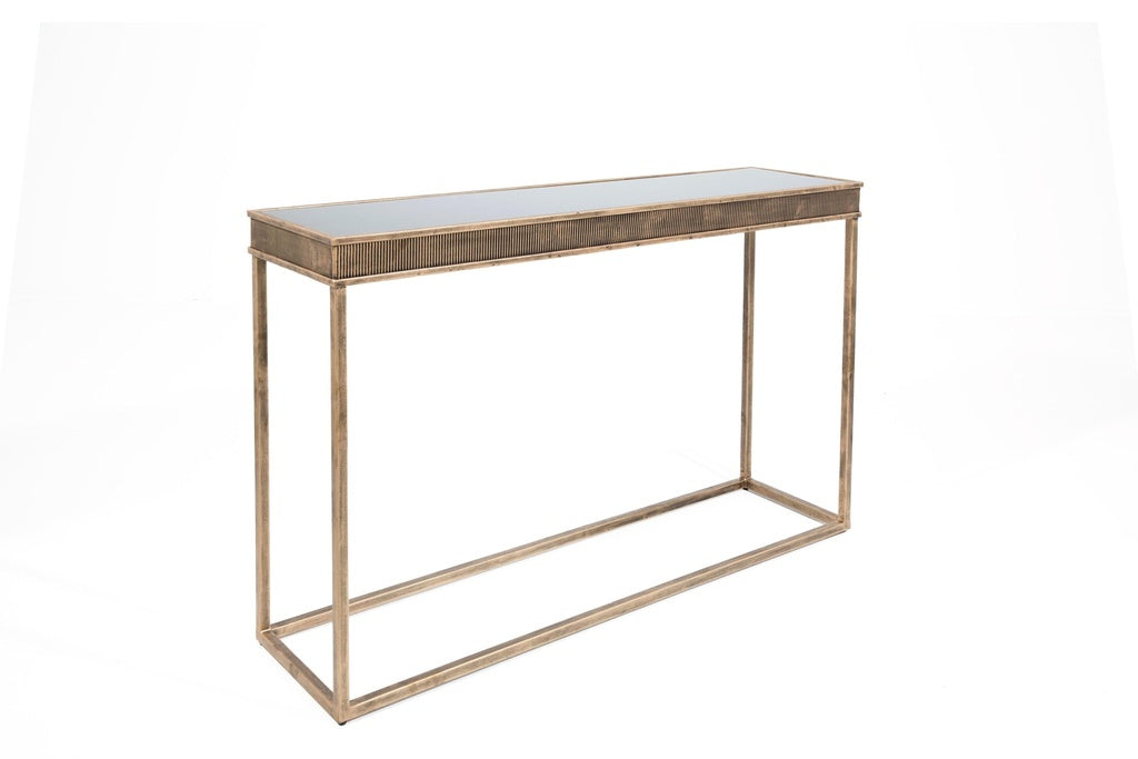 Flamant COMINO, console table, metal and glass