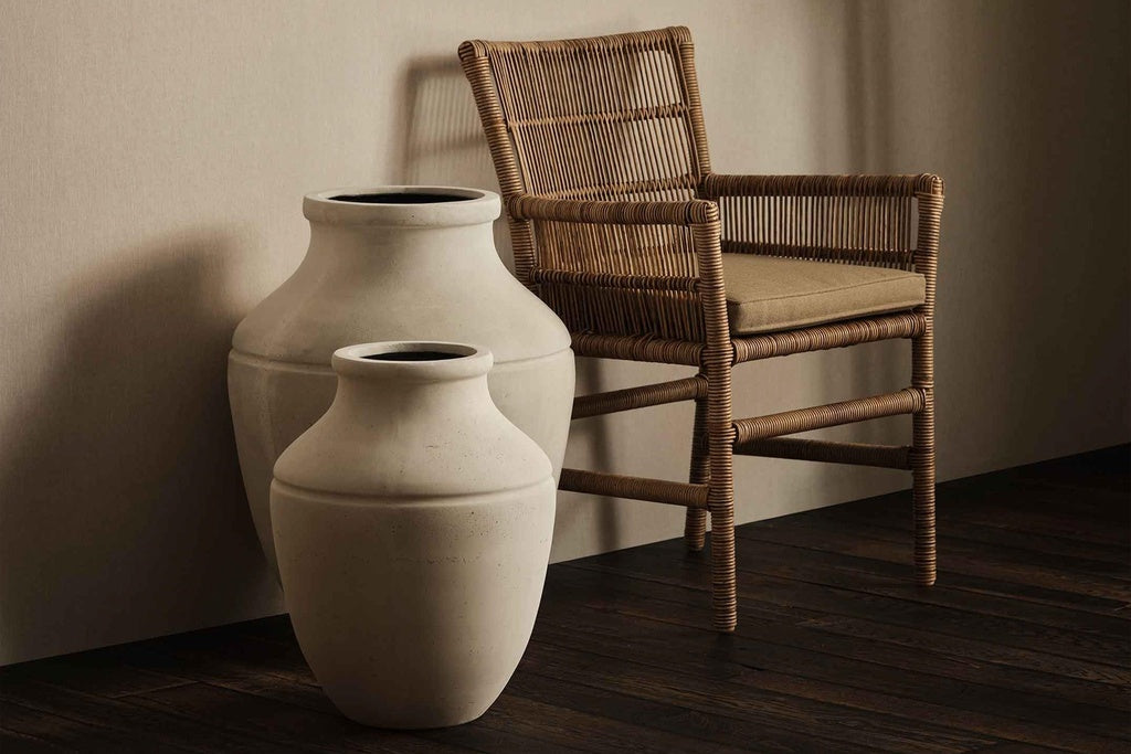 Flamant QUILL, pot, white, L