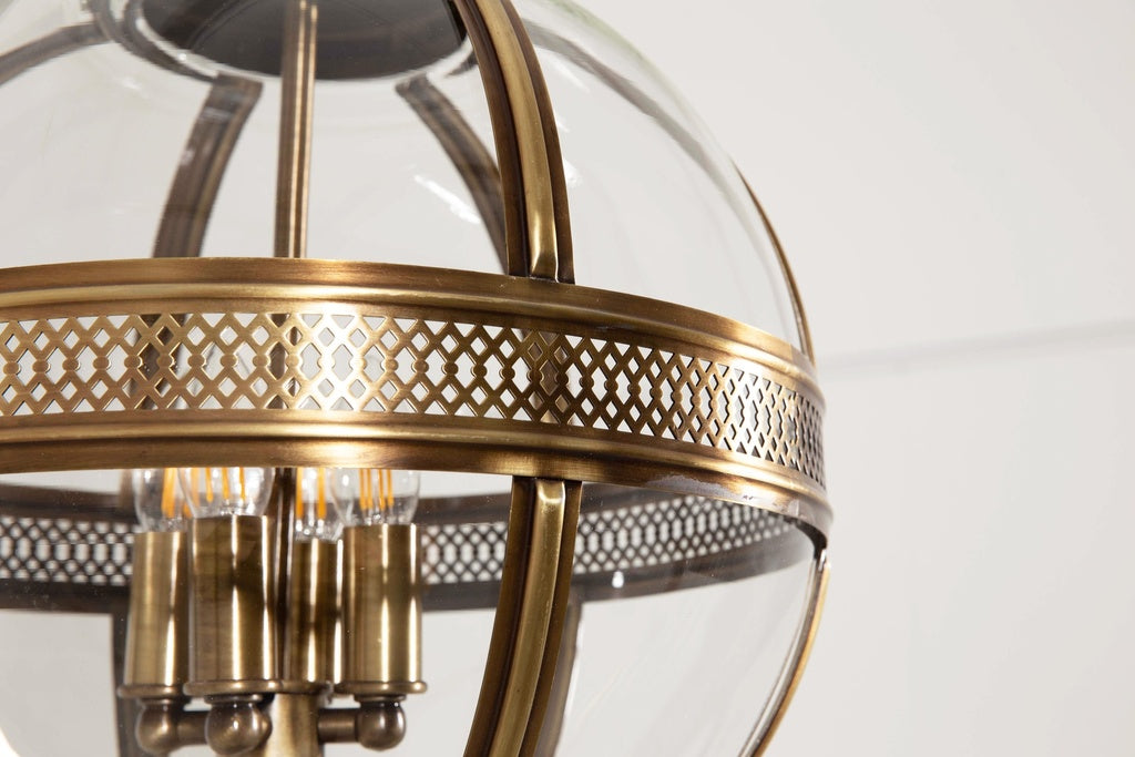 Flamant MELBA, pendant lamp, metal and glass, L