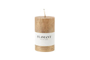 Flamant BETH, candle, colour gold, 7x11,5 cm