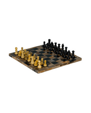Chess game buffalo horn