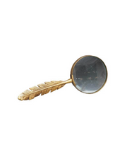 Magnifier with feather