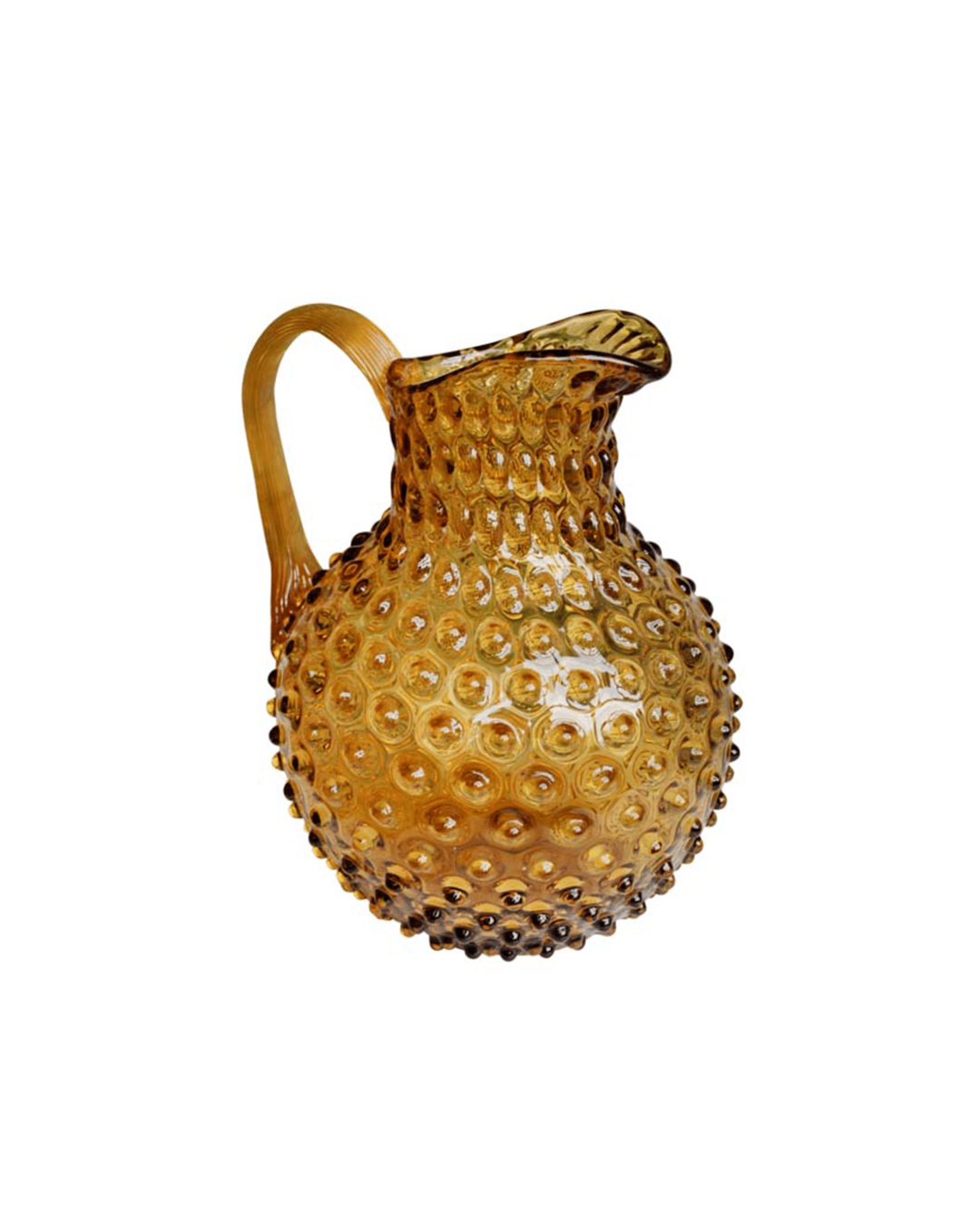 Hobnail Pitcher Amber 2L