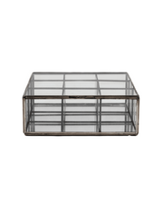 Lifestyle Antique Grey Mirror Tea Box L