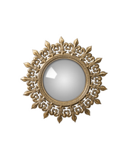 Convex mirror antique gold