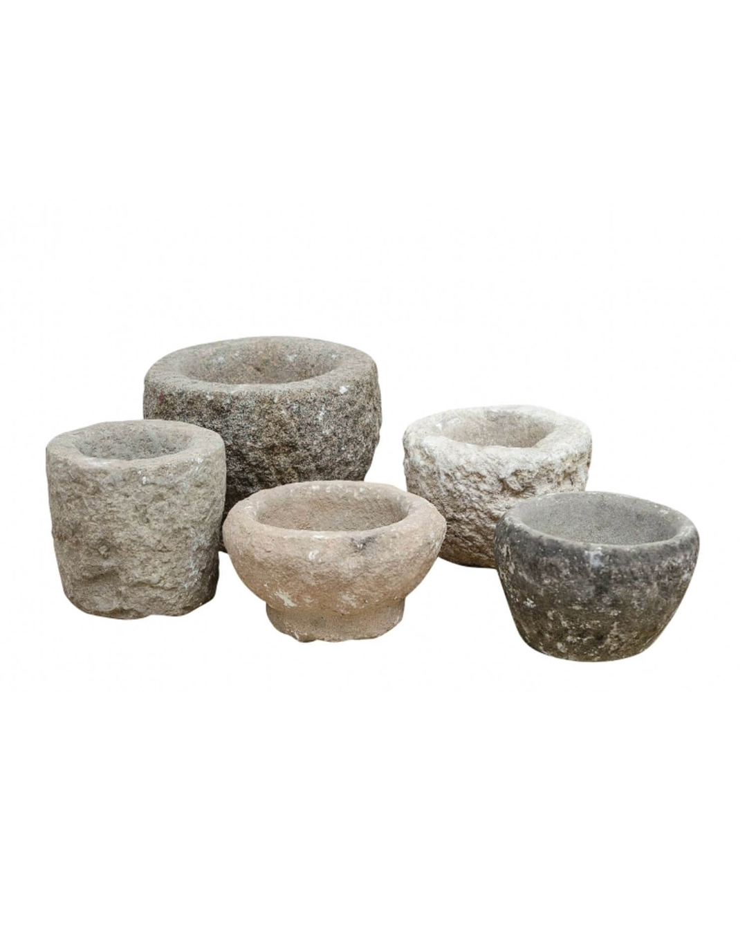 Antique Stone Orchid Pot