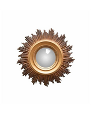 Small ex voto sun gold convex mirror