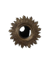 convex mirror antique gold sun