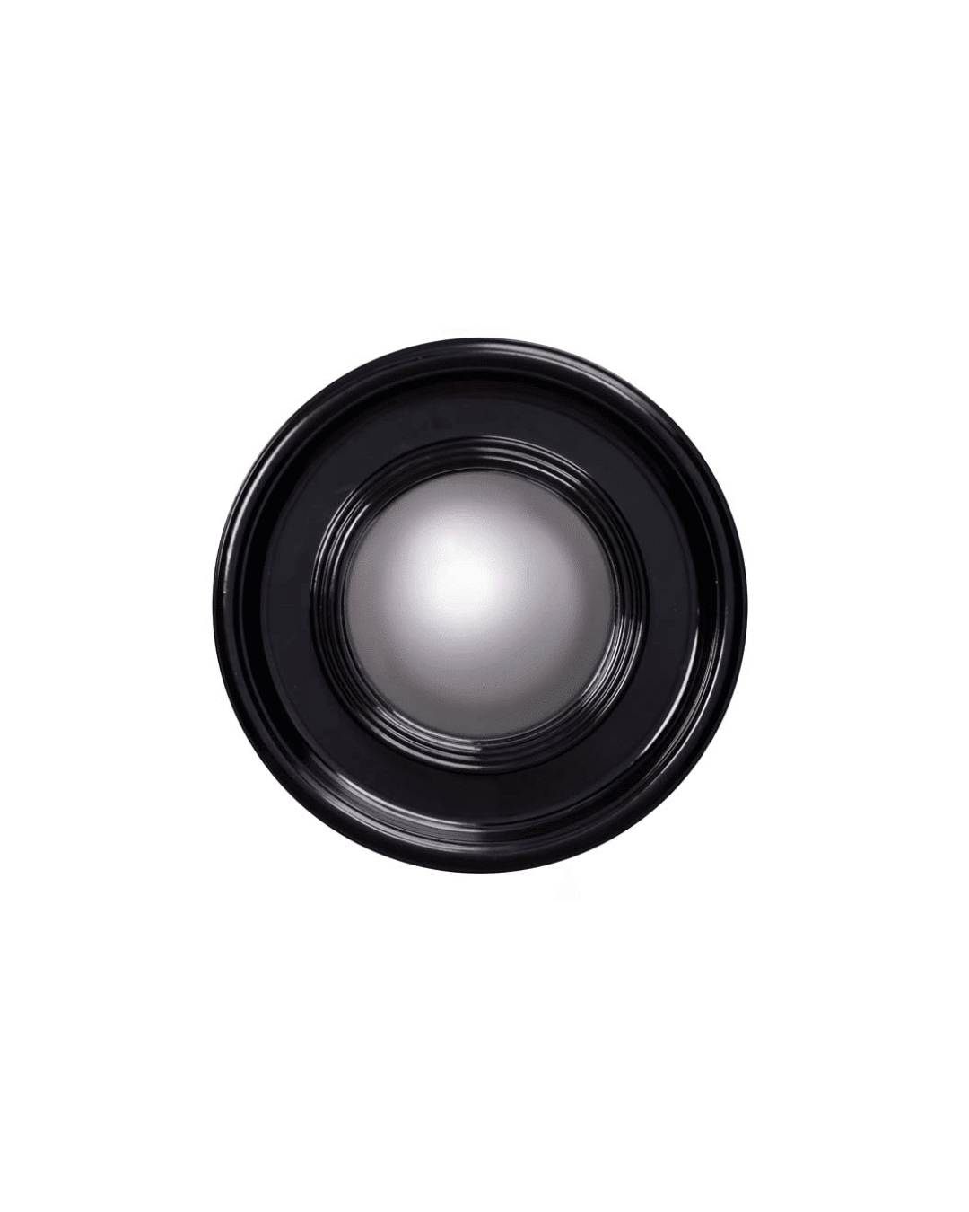 Convex mirror black lacquer 47 cm