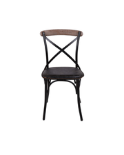 GS Chair cross leather black