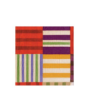 Caspari Striped Patchwork Paper Luncheon Napkins in Purple