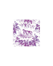 Caspari Hunting Toile Aubergine Cocktail Napkins