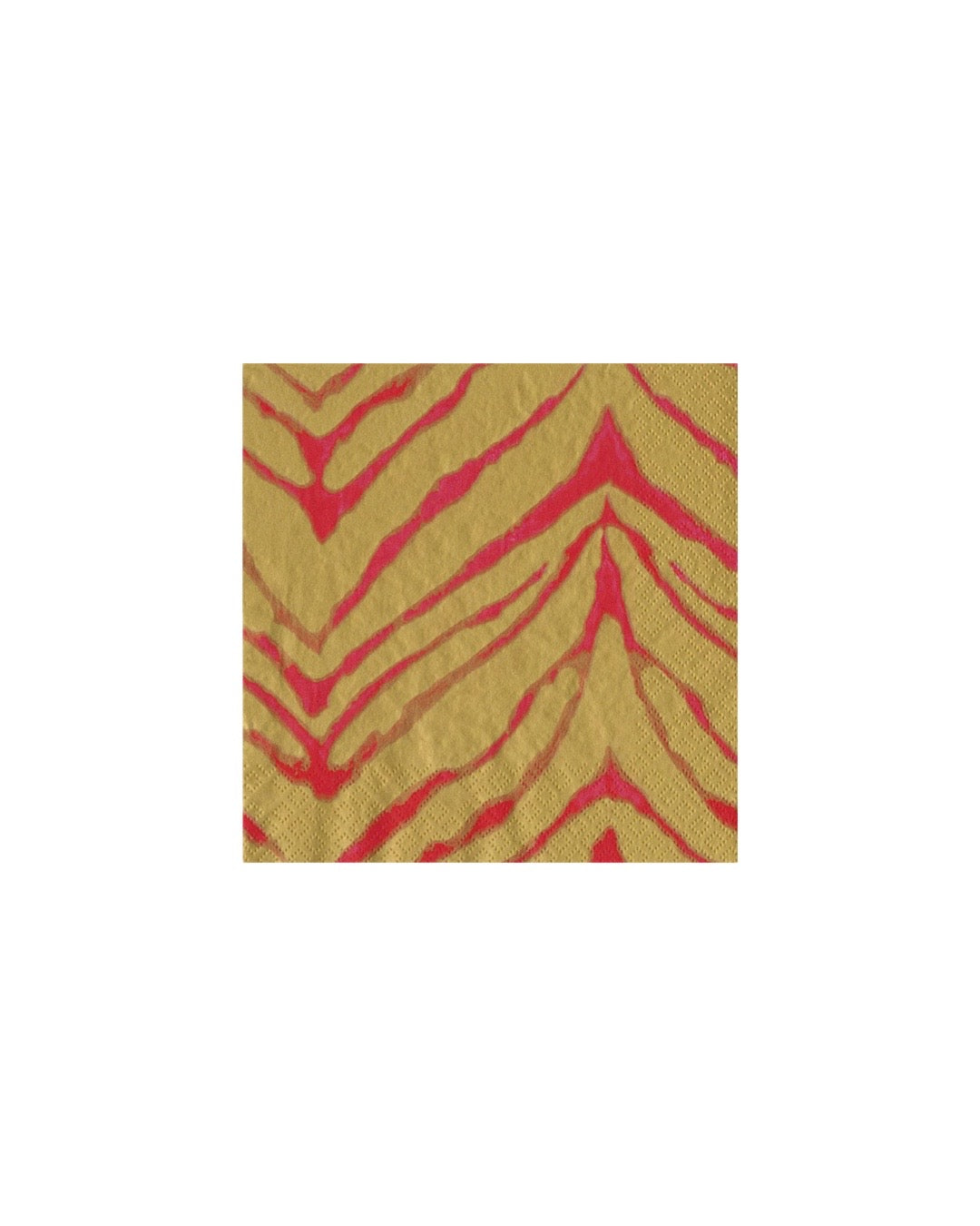 Caspari Go Wild Fuchsia/Gold Napkin Cocktail