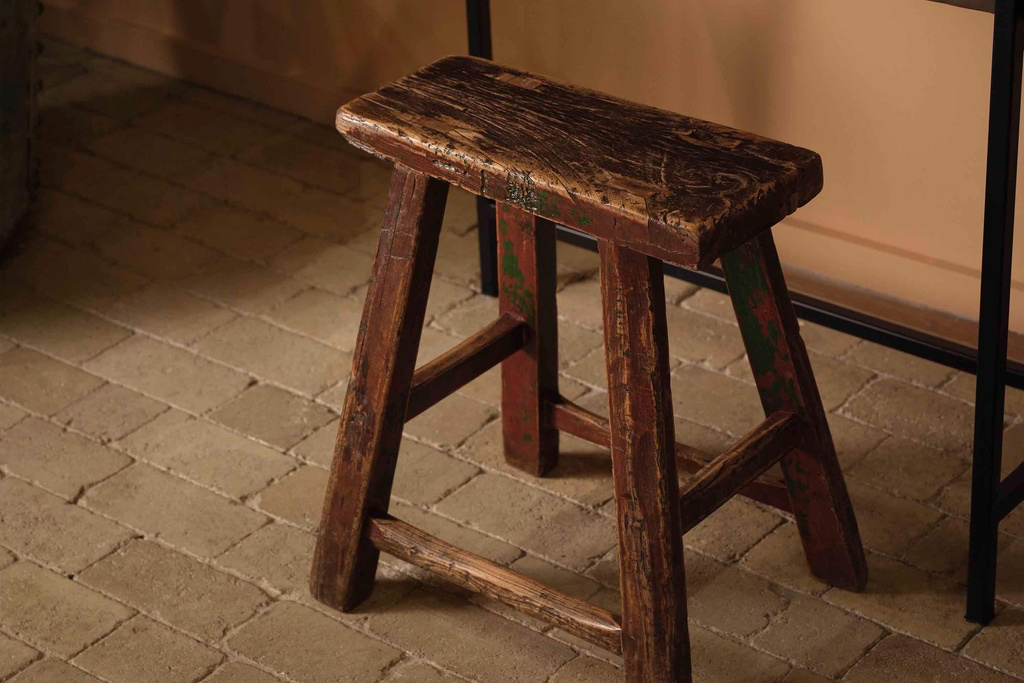 Flamant Renske, tabouret wood
