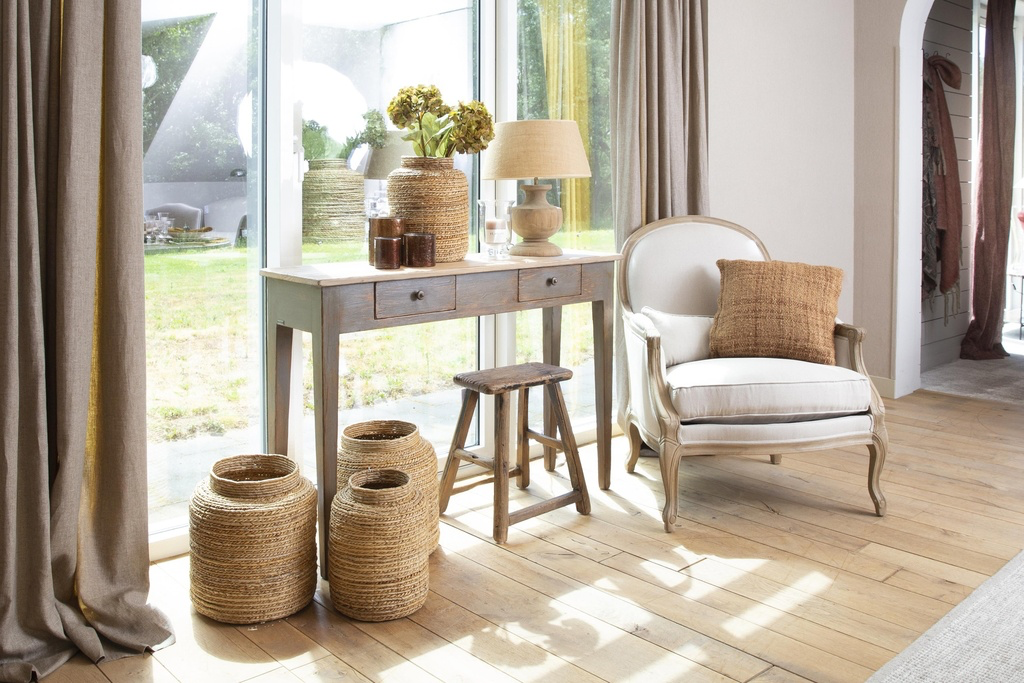 Flamant Renske, tabouret wood