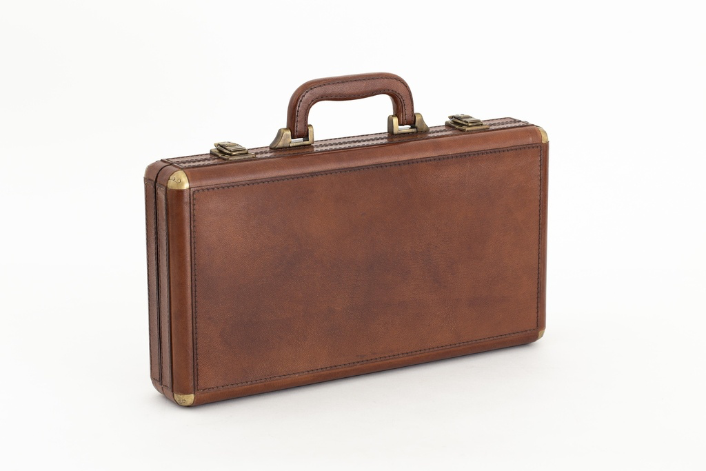 Flamant Manhattan, poker set, brown leather