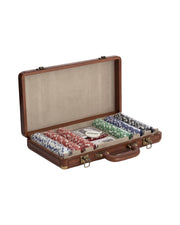 Flamant Manhattan, poker set, brown leather