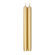 Caspari Gold Metallic 10" Crown Candles, 1 pair