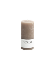 Flamant BETH, candle, colour taupe, 7x15cm