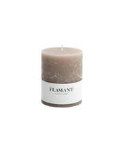 Flamant BETH, candle, colour taupe, 9x11,5cm