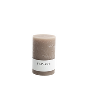 Flamant BETH, candle, colour taupe, 9x15cm