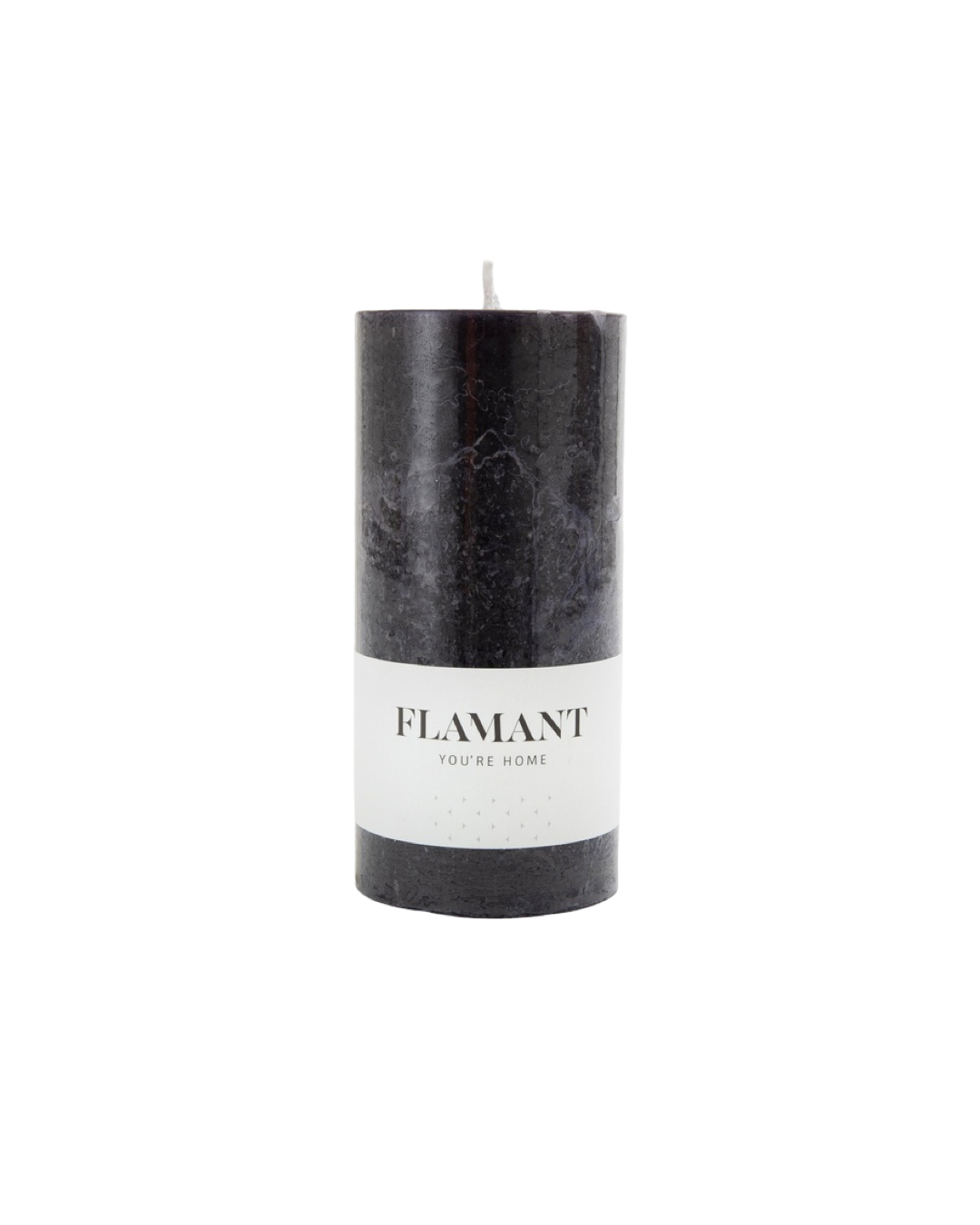 Flamant BETH candle, colour black, 7x15cm