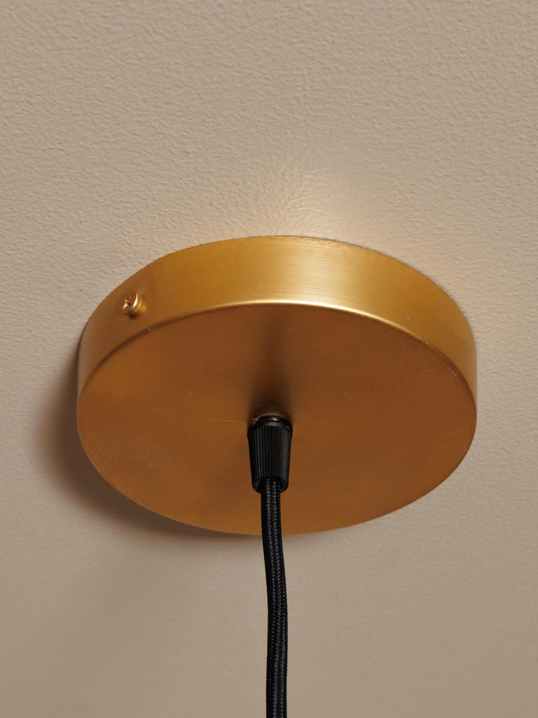 Conical hanging lamp burgundy Celistra