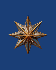 Mirrored wall star Rose des vents