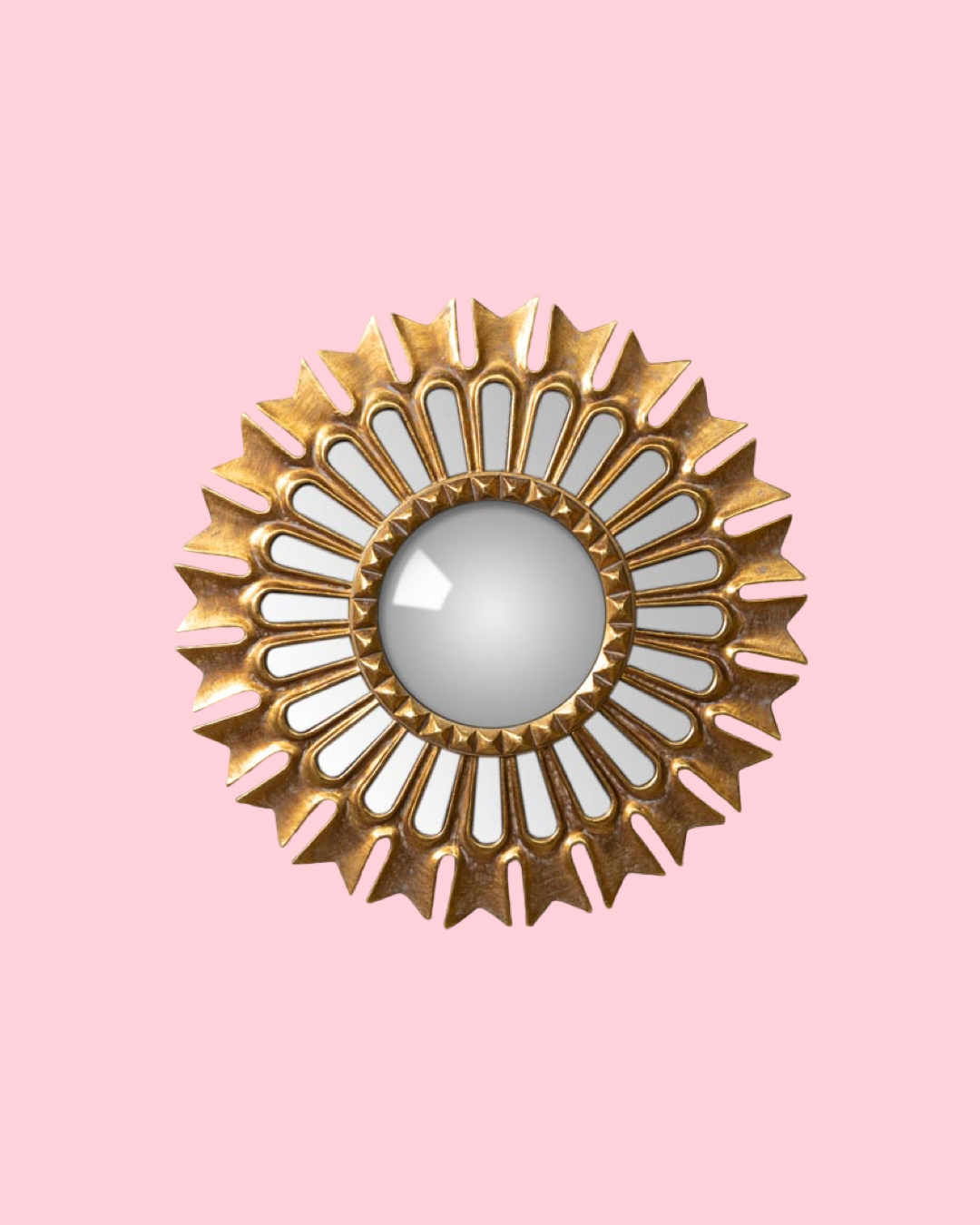 Golden convex mirror Doplo