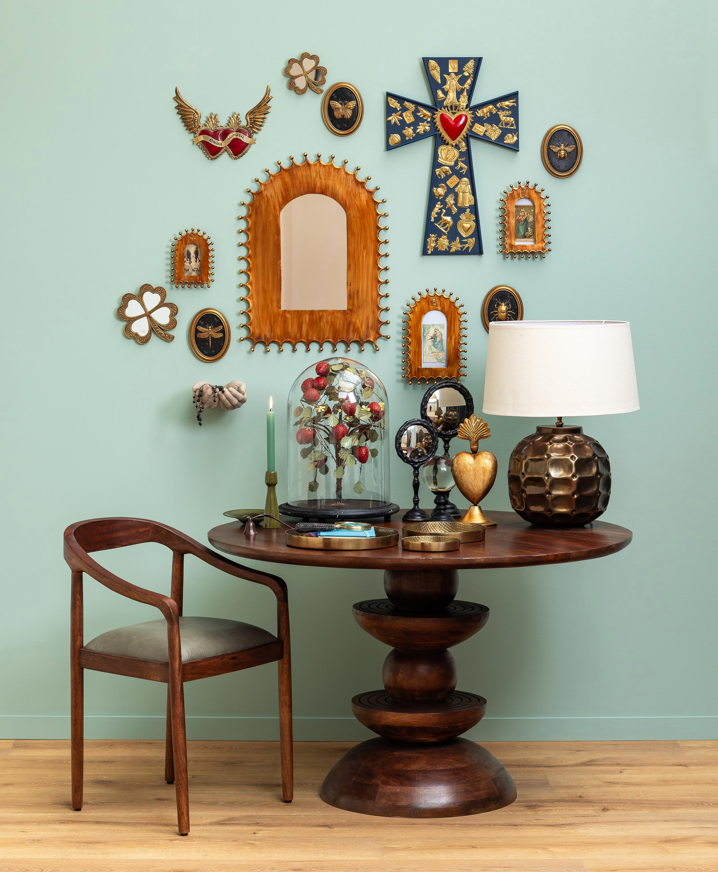 Medium wall box with drops key Ex-voto Varana