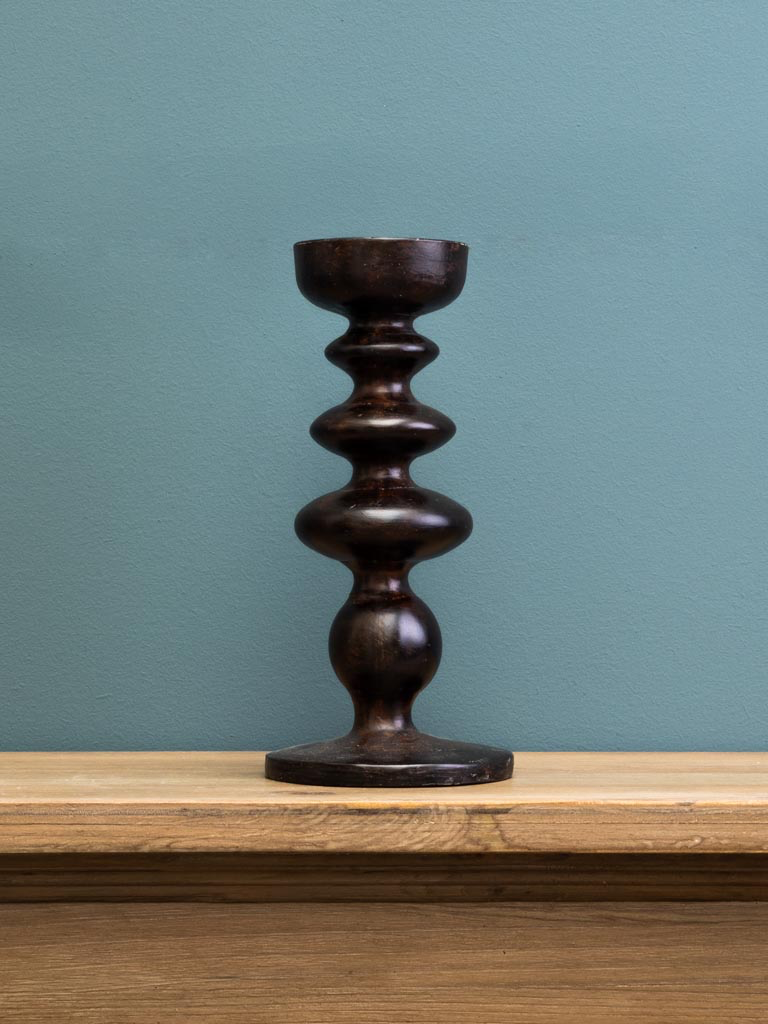 Brown candlestick Truffaut 4 rings